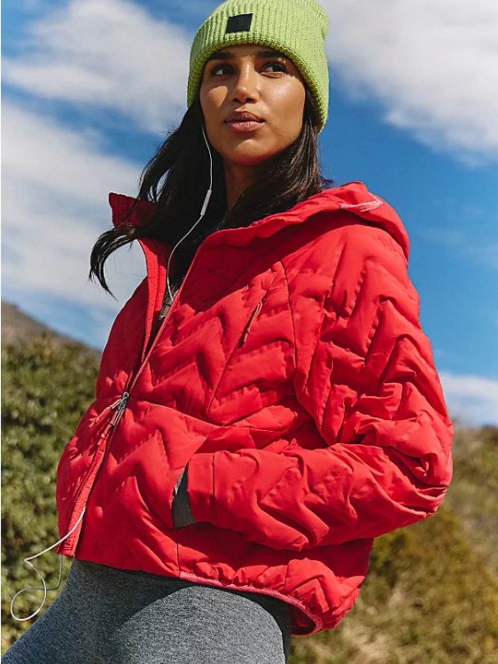 Free People FP movement emerald Gettin Lost Packable Puffer jacket NWT - Picture 6 of 14